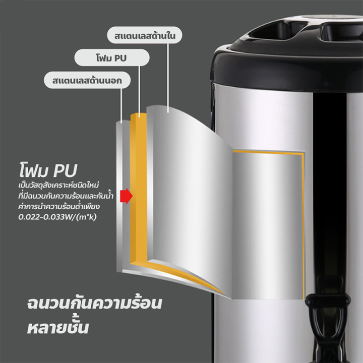 ถังพักชา-tea-barrel-cooler-6-8-10-ลิตร-สแตนเลส-ถังเก็บึวามเย็น-thermos-bottle-for-tea-big-ถังเก็บความย็น-ถังเก็บชานม-ถังใส่ชานม-ถังชา-ถังชาสแตนเลส-ถังคลูเลอร์-ถังสเตนเลสมีก๊อก-ถังใส่น้ำสแตนเลท