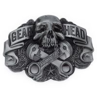 Gear Head Belt Buckle Piston Skull Ghost Locomotive Belts