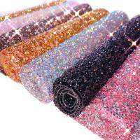 9.45X15.74 Inch Hotfix Rhinestone Sheet Crystal Splicing For Dresses Wedding Decorations with 3MM Glass Diamond