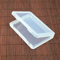 Square Box Holder Transparent Plastic Sample Box Small Electronic Component Storage Case Jewelry Beads Container 9.5x6.4x1cm
