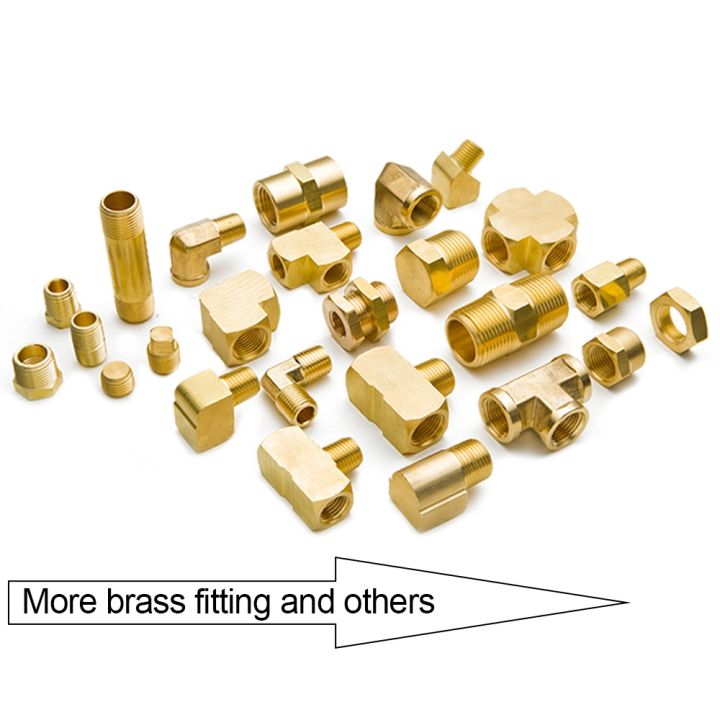 3950-2pcs-brass-pipe-fitting-4-way-connector-barstock-cross-1-8-quot-1-4-quot-3-8-quot-1-2-quot-npt-female-thread-for-plumb-water-gas-pipe