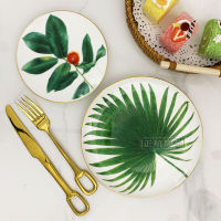 [Hot On Sale] Nordic Creative Round Salad Dessert Dinner Plate Simple Ceramic Tableware Household 4/6/8 Inch Western Snack Restaurant Flat