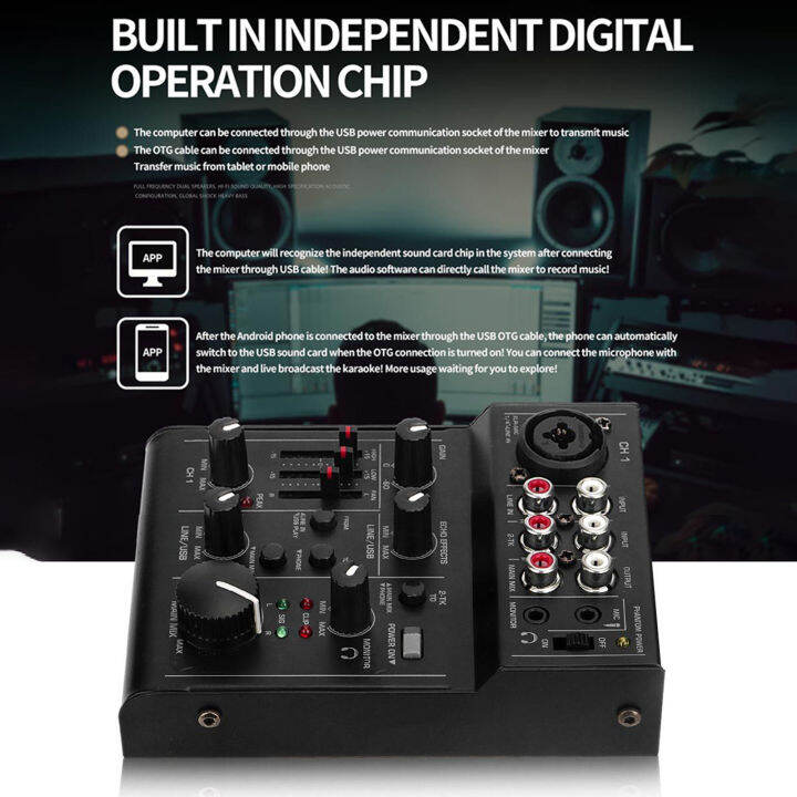 Digital Mixer Less Interference Universal Interfaces Audio Mixer for