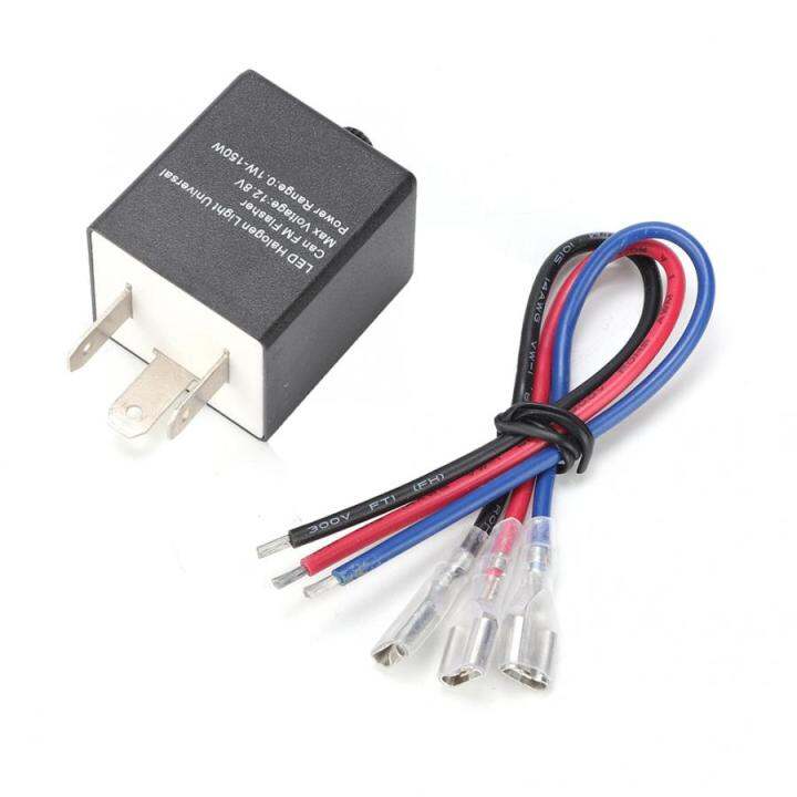 Universal 12V Car Motorcycle Led Flasher Relay Adjustable Led