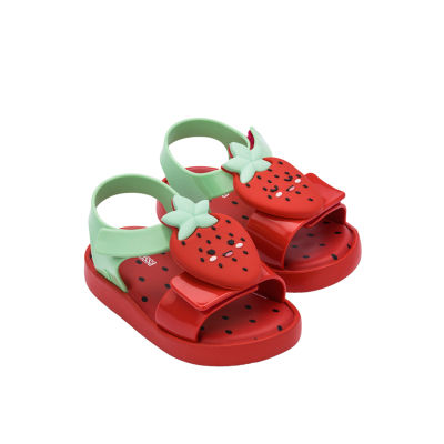 2021 New Melissa childrens jelly fruit watermelon shoes boys and girls slippers cartoon summer non-slip soles outdoor sandals