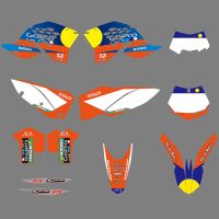 Motorcycle Graphics Decals Stickers Background For KTM SX SXF 2007 2008 2009 2010 EXC EXCF 125 250 300 450 2008 2009 2010 2011