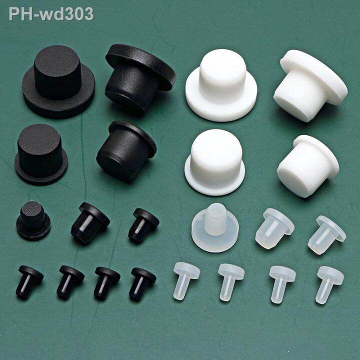 rubber-plug-silicone-inner-hole-stopper-eyelet-joint-waterproof-washer-protective-ring-threaded-plugs-cover-nut-cap-t-plug-round