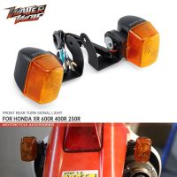 สัญญาณไฟเลี้ยวรถจักรยานยนต์ LED สำหรับ HONDA XR600R XR400R XR250R XR 600R 400R 250R ด้านหน้าด้านหลังโคมไฟตัวบ่งชี้ไฟกระพริบ