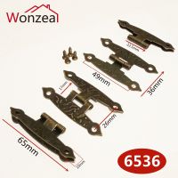 【CW】4Pcs Mini Bronze Gold บานพับสแควร์โบราณบานพับประตูสำหรับตู้ไม้ลิ้นชักกล่องเครื่องประดับเฟอร์นิเจอร์ Hardware