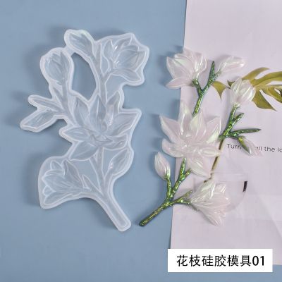 [COD] diy crystal glue mold beautiful flower handmade creative decoration
