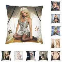 Sexy Britney Spears Cushion Cover 40x40cm Music Singer TV Actor Velvet Cute Pillows Case for Sofa Home Decor Pillowcases Cushion Cover