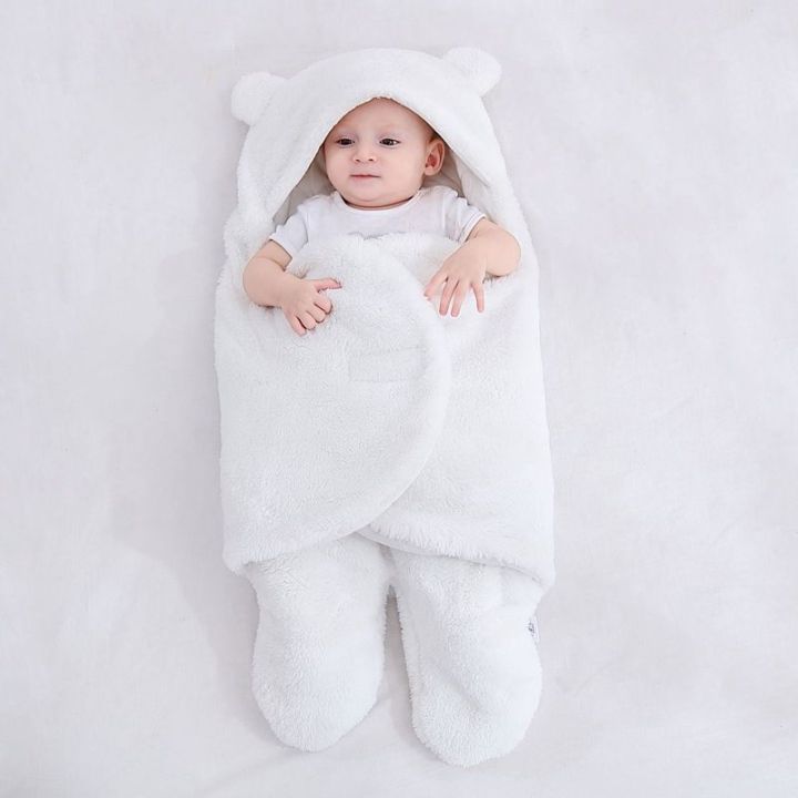 bm-ผ้าห่มห่อการห่อตัวเด็กอุ้มเด็กถุงนอนหนาฤดูใบไม้ร่วงและฤดูหนาวที่จะรักษาความอบอุ่น