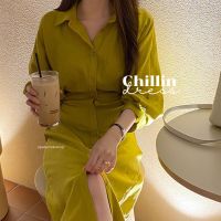 JIPATACHOBSHOP | chillin dress เดรสมินิมอล เดรสยาว เดรส