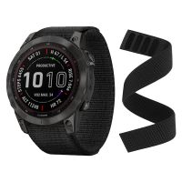 gdfhfj 20mm 22mm 26mm Hook Loop Nylon Strap For Garmin Fenix 7X 7S Band Fenix 6 6S 6X Pro 5X Plus/Enduro/MK2i/Forerunner 745 Epix band