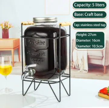 8L Yorkshire Vintage Mason Jar Glass Juice Dispenser (Metro Manila Delivery  Only)