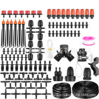 【คุณภาพสูง】ชุดชลประทานแบบหยดขนาดเล็ก45ม./ระบบชลประทาน147ft 280ชิ้นระบบชลประทานในสวนระบบรดน้ำต้นไม้อัตโนมัติพร้อมที่ดริปเปอร์หัวฉีดละอองการออกแบบท่อขนาดใหญ่40ม. + 5ม. (รุ่นอัพเกรด)