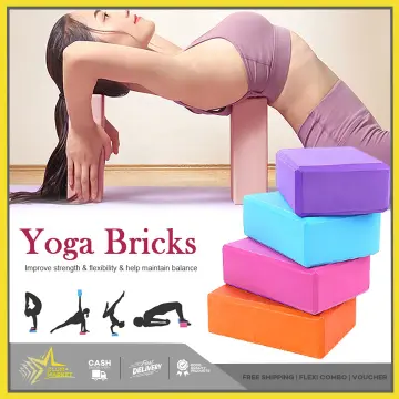 EVA Yoga BLock Brick Pilates Sports Exercise Gym Foam Workout Stretching  Aid Body Shaping Health Training Equipment