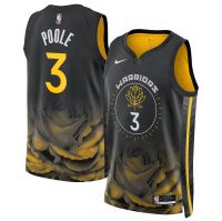 เสื้อบาสเกตบอล NBA เกรดดีที่สุด วัยรุ่นฟอร์มดี Jordan poole ทีม Golden State Warriors Swingman Jersey Icon Edition 2022/23 รับประกันคุณภาพ100%