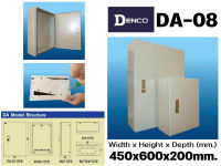 ตู้เหล็กกันฝุ่นสำเร็จรูป DENCO DA-08 450x600x200mm.จำนวน1ใบ