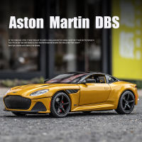 1:22 Aston Martin DBS Superlaggera Alloy Diecasts &amp; Toy Vehicles Metal Toy Car Model Sound And Light Collection ของเล่นเด็ก