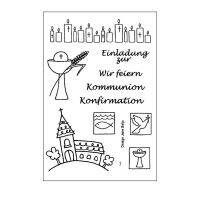 German Alphabet DIY Silicone Clear Stamp Cling Seal Scrapbook Embossing Album Decor