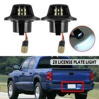 หมายเลขป้ายทะเบียนรถ LED สีขาว6000K 12V สำหรับ Dodge Dakota มิตซูบิชิไรเดอร์2ชิ้น