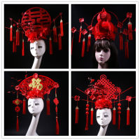 ? Chinese Style Headdress Childrens Cheongsam Matching Headdress National Fashion Performance Catwalk Show Ancient Style Exaggerated Fan-Shaped Hair Accessories