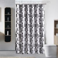 【CW】▩  Shower Curtain Mosaic Curtains Bathtub Bathing Cover Extra Large Wide 12pcs Hooks