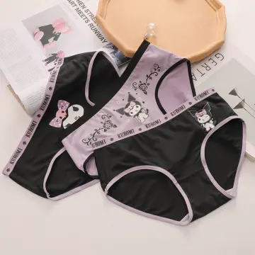 Kawaii Sanrio Anime Hello Kitty Women's Panties Pure Cotton Cute Sweet Sexy  Sports Low Waist Briefs Birthday Gift for Girls
