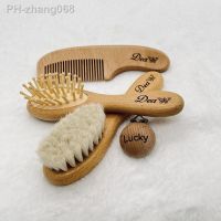 Baby Hair Brush Wooden Boys Girls Name Customized Head Comb Massager Portable Bath Brush Comb for Infant Kids