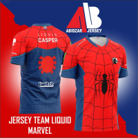 2023 Summer Marvel Spider Man Limited Edition Dota 2 PUBG Mobile Legend Free Fire Team Jersey fashion versatile t-shirt