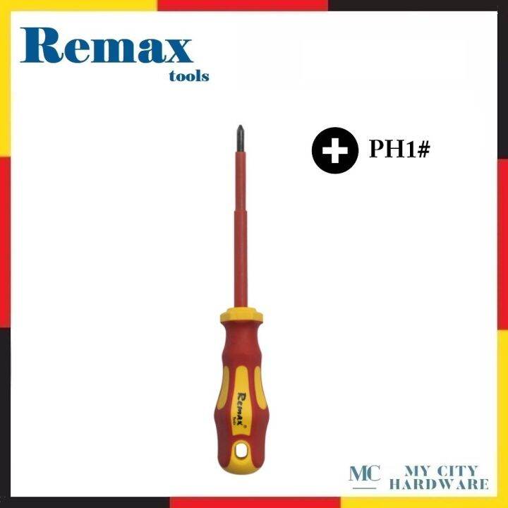 REMAX PH1 x 100mm Phillips / 4mm Slotted VDE Screwdriver Lazada