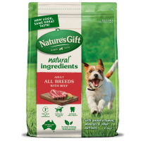 Natures Gift Sustain Beef Dog Dry อาหารสุนัข แบบเม็ด สูตรเนื้อวัว  2.5 Kg.