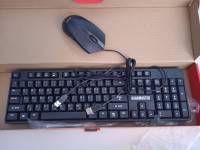 KEYBOARD+Mouse ชุดเมาส์คีร์บอร์ด 102 แบบมีสาย  ปุ่มนิ่มกดง่าย คีร์บอร์ดต่อคอมและโน้ตบุ๊ค ใช้ได้กับคอมทุกรุ่น