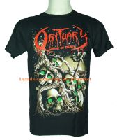 เสื้อวง OBITUARY โอบิทัวรี ไซส์ยุโรป เสื้อยืดวงดนตรีร็อค เสื้อร็อค  PTA690 สินค้าในประเทศ