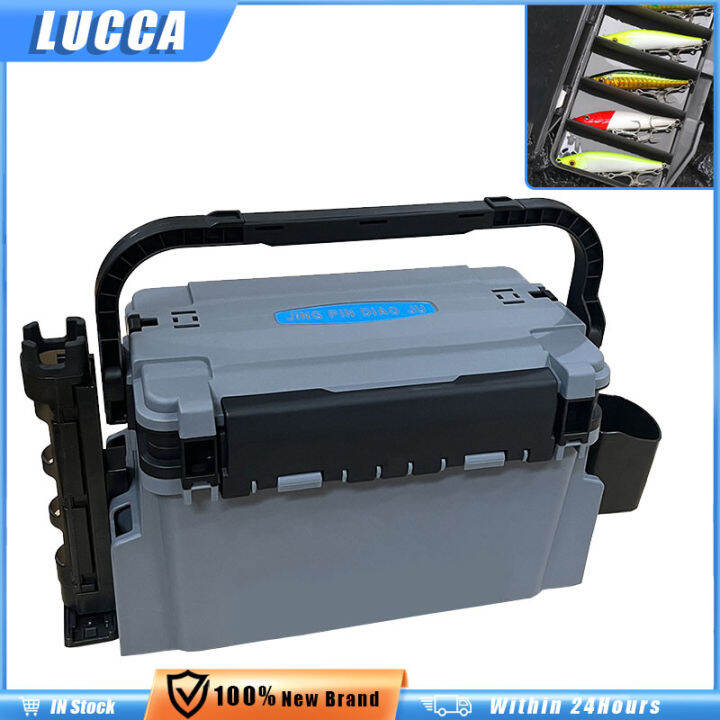 Gralara 3 Layer Foldable Tool Box, Fishing Tackle Box Sturdy