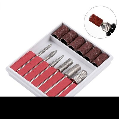 6Pcs Nail Drill Bits Kit Professional Electric Nail Drill Machine Manicure Tool Sanding Bands for Nail Drill Replacement