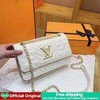 【ของแท้】Lv กระเป๋าถือกระเป๋าสะพายสำหรับผู้หญิงในการขายตัวอักษรเดิมพิมพ์ข้ามร่างกายกระเป๋าโซ่หรูหราเพชรตาข่ายลายกระเป๋าสะพายใหม่ที่มีคุณภาพสูงแฟชั่นเกาหลี Gril กระเป๋าถือขนาดใหญ่เหมาะสำหรับการเดินทางช้อปปิ้งจัดเลี้ยง