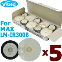 Vileed 5 Pack LM-IR300B พิมพ์ริบบิ้น LM-IR300สำหรับ MAX LETATWIN LM-370A LM-370E LM-380A LM-380E LM-390A LM-390A/PC LM-370 LM-380 LM-390 LM370 LM380 LM390 LM370A LM370E LM380A LM380E LM390A เครื่องพิมพ์ตัวอักษรไฟฟ้าป้ายหลอดเครื่องหมายเครื่องพิมพ์