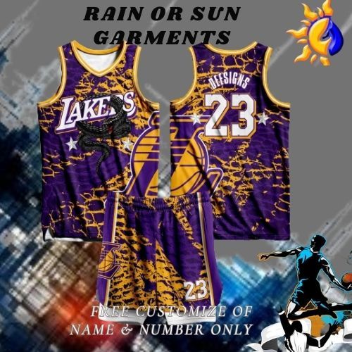 Los Angeles Lakers Style Customizable Basketball Jersey – Best