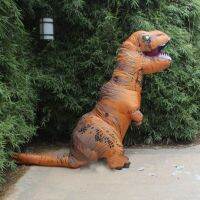 T-REX Inflatable Dinosaur Costume Jurassic Blow Up Cosplay Costume Outfit Suit