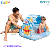 Intex ส่งฟรี สระน้ำเด็กเล็ก หมีพูห์ พร้อมที่บังแดด 1.09x1.02x0.71 ม. รุ่น 58415