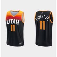 【Hot Pressed】2023NBA Jerseys Utah Jazz 11# CONLEY JR. 2021 Black City Edition Basketball Jersey