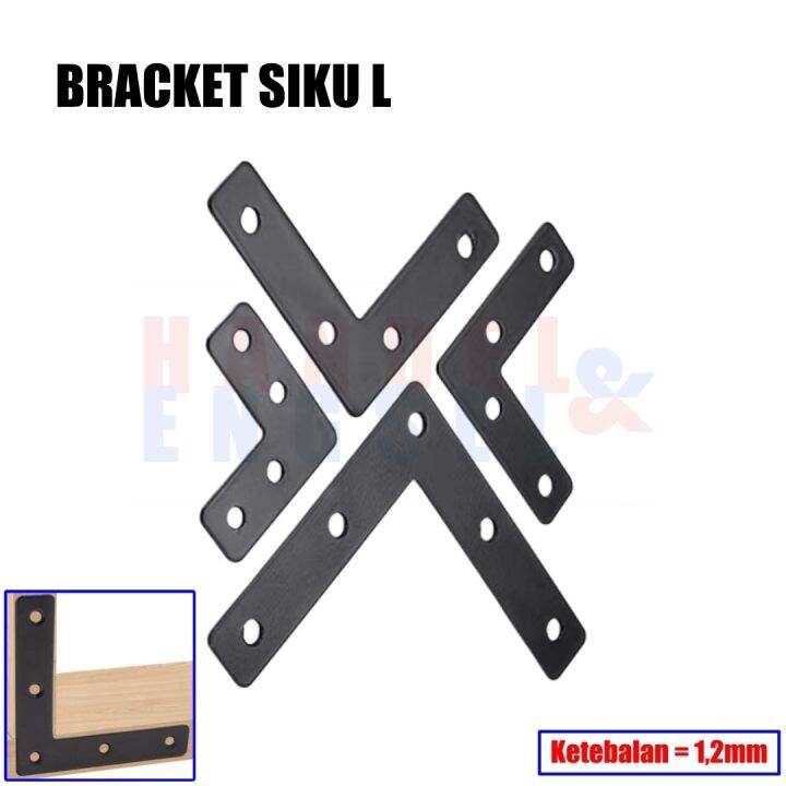 Plat Siku L Segitiga / Konektor Siku L / Connector sambungan Stainless ...