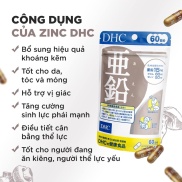 Viên uống Bổ sung Kẽm ZinC DHC gói 60 viên 60 ngày