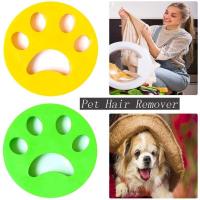 สัตว์เลี้ยงผมRemoverเสื้อผ้าRemoverฝุ่นเครื่องซักผ้าผมReusable Pet Sticky Hair Wash Ball Padทำความสะอาดเครื่องมือซักรีด-NHJ MALL