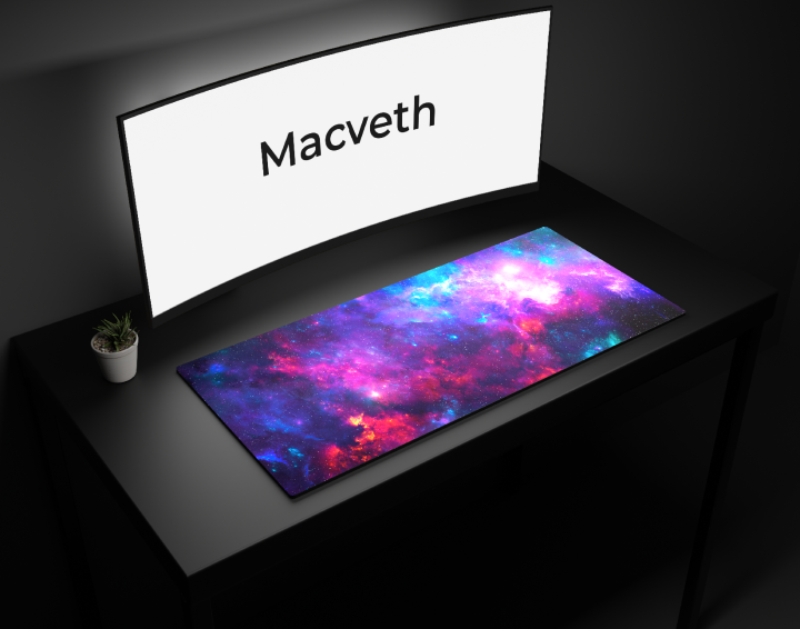 Macveth NEBULA 4MM Extended Mousepad Smooth Surface Desk mat