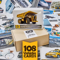 แฟลชการ์ด ยานพาหนะ Flash Cards Vehicles of the World บัตรคำ การ์ดคำศัพท์ เนิร์ดดี้อาว (Nerdy Owl) จำนวนมากที่สุดถึง 108 ใบ ของเล่นเสริมพัฒนาการ