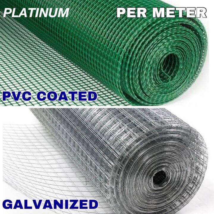 Per Mtr PVC Coated Galvanized Welded Wire Mesh Screen Chicken Wire Pet