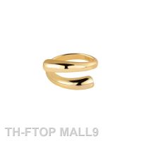 2023FTOP MALL9 925 เงินสเตอร์ลิงเรขาคณิตแหวนของขวัญสำหรับสตรีเปิดส่วนบุคคล Design Gold Matching คู่เครื่องประดับ